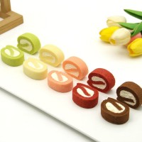 瑞士卷迷你五彩多口味混裝慕斯蛋糕自助餐火鍋店用甜點蛋糕