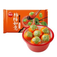 思念柿柿如意湯圓柿子萬(wàn)事事元宵卡通黑芝麻餡料糯米速凍多種口味