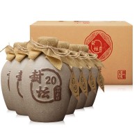 源頭白酒廠家52度六壇裝純糧高粱濃香型封壇老酒陳酒整箱批發(fā)