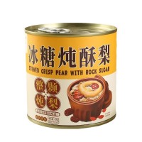 一整顆燉梨、烤梨罐頭400g*6罐禮盒裝 休閑零食廠家直銷批發(fā)