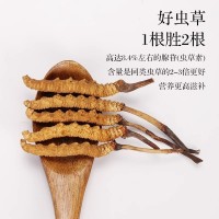 西藏那曲高海拔冬蟲(chóng)夏草蟲(chóng)草瓶裝6根裝足干10根冬蟲(chóng)夏草自吃蟲(chóng)草